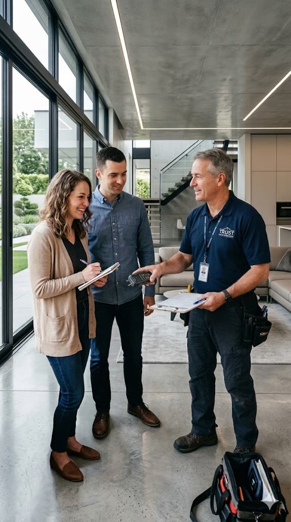 Home inspector during conditional period