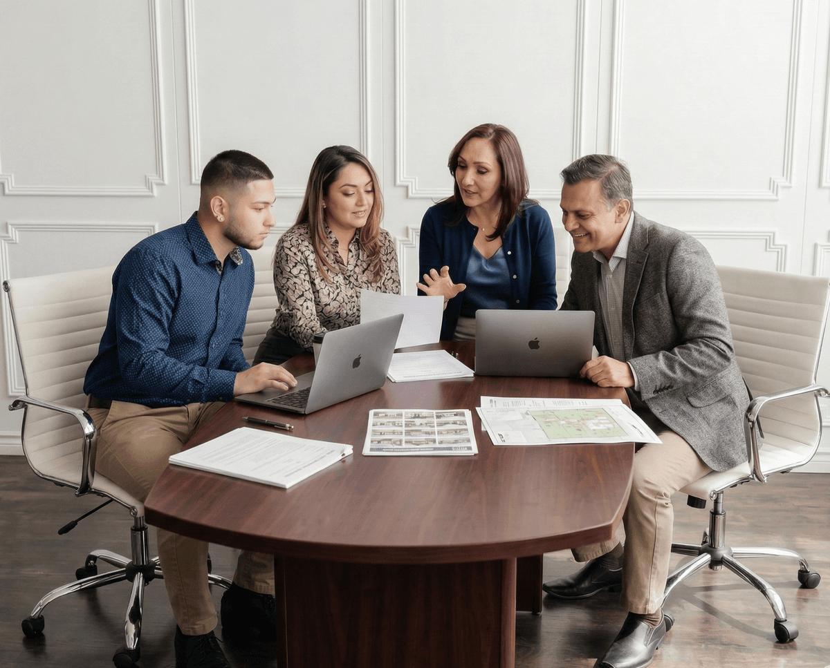The Nagpal Group team at a table